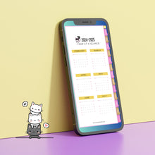 Load image into Gallery viewer, Smartphone Digital Student Planner - The Bea &amp; Charlie Paper Shop
