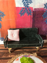 Load image into Gallery viewer, 1:12 Scale Dollhouse Wallpaper - Multi Colored Birds Abstract Painting - The Bea &amp; Charlie Paper Shop
