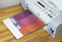 Load image into Gallery viewer, 1:12 Scale Dollhouse Wallpaper - Multi Colored Birds Abstract Painting - The Bea &amp; Charlie Paper Shop
