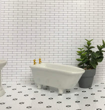 Load image into Gallery viewer, 1:24 Scale Dollhouse Digital Printable Wallpaper - White Subway Tile - The Bea &amp; Charlie Paper Shop
