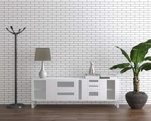 Load image into Gallery viewer, 1:24 Scale Dollhouse Digital Printable Wallpaper - White Subway Tile - The Bea &amp; Charlie Paper Shop
