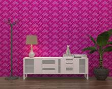 Load image into Gallery viewer, 1:24 Scale Dollhouse Printable Pink Glass Tile Wallpaper - The Bea &amp; Charlie Paper Shop
