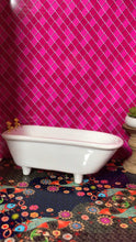 Load image into Gallery viewer, 1:24 Scale Dollhouse Printable Pink Glass Tile Wallpaper - The Bea &amp; Charlie Paper Shop
