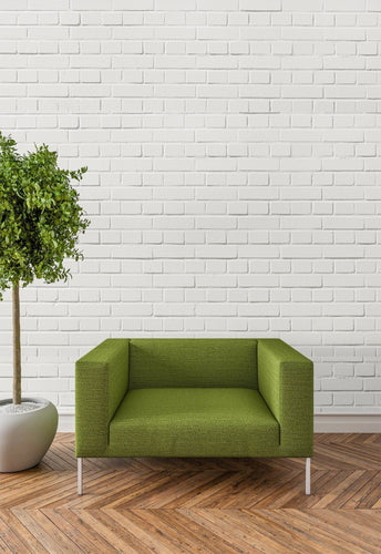 1/6 and 1/12 Scale White Brick Wall Dollhouse Wallpaper - The Bea & Charlie Paper Shop