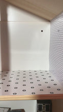 Load and play video in Gallery viewer, 1:12 Scale Dollhouse Printable Glass Tile Wallpaper - Black Subway
