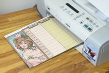 Load image into Gallery viewer, 8 x 11 Vintage Victorian Doll Journal &amp; Weekly/Monthly Planner - The Bea &amp; Charlie Paper Shop
