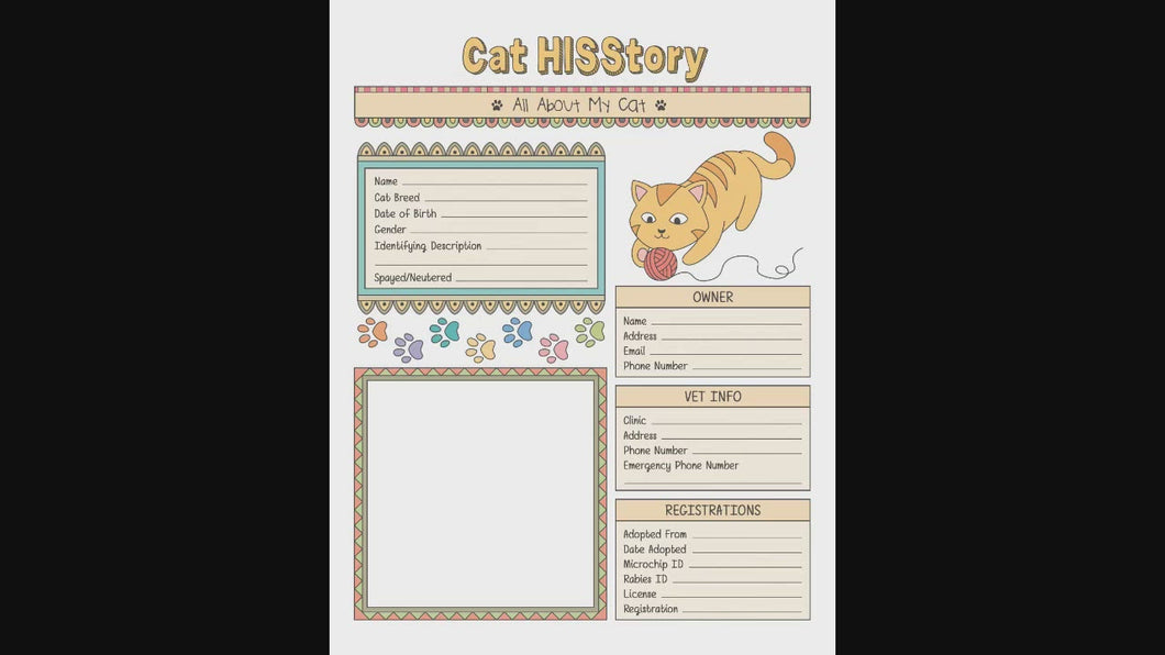 Cat Care Complete Planner & Journal Set