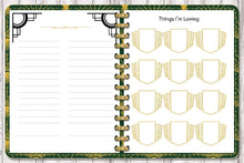 Load image into Gallery viewer, Art Deco Journal &amp; Weekly/Monthly Planner with BONUS Adult Coloring Page 8.5 x 11 - The Bea &amp; Charlie Paper Shop
