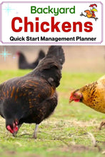 Load image into Gallery viewer, Backyard Chicken Journal, Chicken Management Planner PLUS BONUS Backyard Chickens Quick Start Guide - The Bea &amp; Charlie Paper Shop
