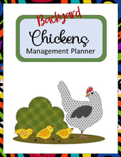 Load image into Gallery viewer, Backyard Chicken Journal, Chicken Management Planner PLUS BONUS Backyard Chickens Quick Start Guide - The Bea &amp; Charlie Paper Shop
