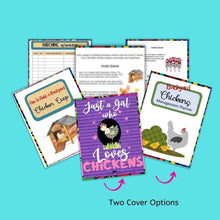 Load image into Gallery viewer, Backyard Chicken Journal, Chicken Management Planner PLUS BONUS Backyard Chickens Quick Start Guide - The Bea &amp; Charlie Paper Shop
