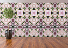 Load image into Gallery viewer, Big Pink Blossoms Dollhouse Wallpaper &amp; DIY Book Covers - 1:12 Scale - The Bea &amp; Charlie Paper Shop
