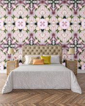 Load image into Gallery viewer, Big Pink Blossoms Dollhouse Wallpaper &amp; DIY Book Covers - 1:12 Scale - The Bea &amp; Charlie Paper Shop
