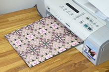 Load image into Gallery viewer, Big Pink Blossoms Dollhouse Wallpaper &amp; DIY Book Covers - 1:12 Scale - The Bea &amp; Charlie Paper Shop

