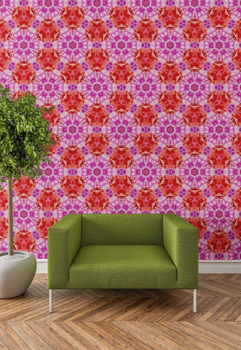 Big Pink Candy Blossoms Barbie Dollhouse Wallpaper & Book Covers - 1/6 1:12 Scale - The Bea & Charlie Paper Shop