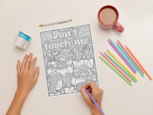 Load image into Gallery viewer, Cactus Succulents Coloring Pages with Snarky Quotes Apple Pigment App Compatible - The Bea &amp; Charlie Paper Shop
