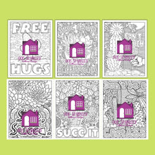 Load image into Gallery viewer, Cactus Succulents Coloring Pages with Snarky Quotes Apple Pigment App Compatible - The Bea &amp; Charlie Paper Shop
