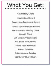 Load image into Gallery viewer, Cat Care Complete Planner &amp; Journal Set - The Bea &amp; Charlie Paper Shop
