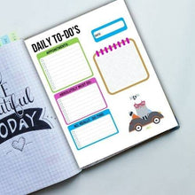 Load image into Gallery viewer, Cat To Do List Note Page, Day Planner Insert, Daily Planner Printable, Blank Calendar, Checklist, Cat Art To Do List - The Bea &amp; Charlie Paper Shop
