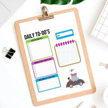 Load image into Gallery viewer, Cat To Do List Note Page, Day Planner Insert, Daily Planner Printable, Blank Calendar, Checklist, Cat Art To Do List - The Bea &amp; Charlie Paper Shop
