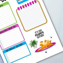 Load image into Gallery viewer, Cat To Do List Note Page, Day Planner Insert, Daily Planner Printable, Blank Calendar, Checklist, Funny Cat To Do List - The Bea &amp; Charlie Paper Shop
