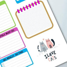 Load image into Gallery viewer, Cat To Do List Note Page, Day Planner Insert, Daily Planner Printable, Blank Calendar, Checklist, I Love Cats To Do List - The Bea &amp; Charlie Paper Shop
