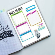 Load image into Gallery viewer, Cat To Do List Note Page, Day Planner Insert, Daily Planner Printable, Mini Calendar Printable, Blank Calendar, Checklist Printable - The Bea &amp; Charlie Paper Shop
