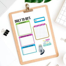 Load image into Gallery viewer, Cat To Do List Note Page, Day Planner Insert, Daily Planner Printable, Mini Calendar Printable, Blank Calendar, Checklist Printable - The Bea &amp; Charlie Paper Shop
