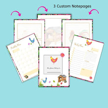 Load image into Gallery viewer, Chicken Weekly Planner Chicken Undated Planner Illustrated Weekly Planner - The Bea &amp; Charlie Paper Shop
