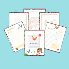 Load image into Gallery viewer, Chicken Weekly Planner Chicken Undated Planner Illustrated Weekly Planner - The Bea &amp; Charlie Paper Shop
