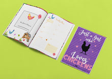 Load image into Gallery viewer, Chicken Weekly Planner Chicken Undated Planner Illustrated Weekly Planner - The Bea &amp; Charlie Paper Shop
