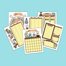 Load image into Gallery viewer, Coffee Time Weekly Goals Planner &amp; Journal Set Plus BONUS - The Bea &amp; Charlie Paper Shop

