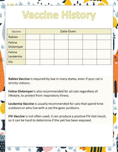Load image into Gallery viewer, Complete Cat Healthcare Planner &amp; Journal Set - The Bea &amp; Charlie Paper Shop
