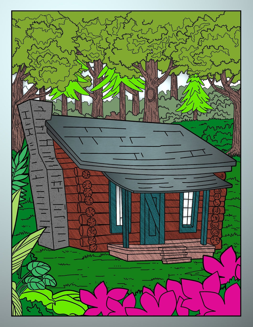Country Life Scenes Coloring Pages Set - The Bea & Charlie Paper Shop