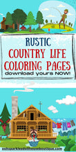 Load image into Gallery viewer, Country Life Scenes Coloring Pages Set - The Bea &amp; Charlie Paper Shop
