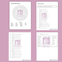 Load image into Gallery viewer, Crochet Project Goals Planner &amp; Journal Plus BONUS Puzzle - The Bea &amp; Charlie Paper Shop
