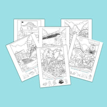 Load image into Gallery viewer, Dinosaur Scavenger Hunt, Seek and Find Printable Coloring Activity Page, Dinosaur Coloring Pages, Dinosaur Activity Pages Plus BONUS! - The Bea &amp; Charlie Paper Shop
