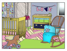 Load image into Gallery viewer, Dollhouse Interior Rooms Coloring Pages Full Set - The Bea &amp; Charlie Paper Shop
