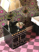 Load image into Gallery viewer, Dollhouse Printable Stove and Range Hood Shabby Chic Kitchen DIY Craft Kit 1:12 scale - The Bea &amp; Charlie Paper Shop

