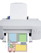Load image into Gallery viewer, Drama Llamas Weekly Goals Planner &amp; Journal Set Fully Colored - The Bea &amp; Charlie Paper Shop

