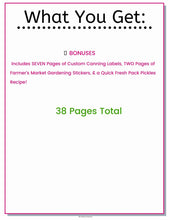 Load image into Gallery viewer, Editable PDF, Fillable PDF, Homestead Planner, Homestead Management, Farm Planner for Beginners Plus BONUS Gifts! - The Bea &amp; Charlie Paper Shop

