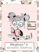 Load image into Gallery viewer, Editable PDF, Fillable PDF, Personalized Reading Journal, Custom Journal, Reading Log, Personalized Book Tracker, Book Journal, Kids Reading - The Bea &amp; Charlie Paper Shop
