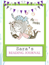 Load image into Gallery viewer, Editable PDF, Fillable PDF, Personalized Reading Journal, Custom Journal, Reading Log, Personalized Book Tracker, Book Journal, Kids Reading - The Bea &amp; Charlie Paper Shop

