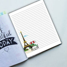 Load image into Gallery viewer, Eiffel Tower Writing Paper, Note Page Printable, Lined Journal Paper, Note Taking Paper, Planner Inserts, Parisian Art - The Bea &amp; Charlie Paper Shop
