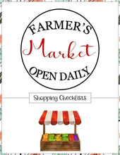 Load image into Gallery viewer, Farmer&#39;s Market Grocery Shopping List &amp; Harvest Meal Planner Set Plus BONUS Gift! - The Bea &amp; Charlie Paper Shop
