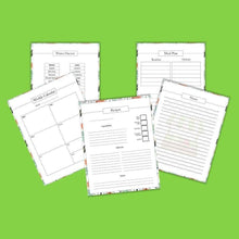 Load image into Gallery viewer, Farmer&#39;s Market Grocery Shopping List &amp; Harvest Meal Planner Set Plus BONUS Gift! - The Bea &amp; Charlie Paper Shop

