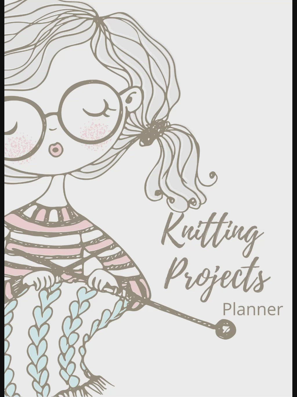 Knitting Projects Planner & Journal Plus BONUS Puzzle