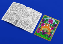 Load image into Gallery viewer, Forest Mushrooms Adult Coloring Pages DIY Wall Art Pigment App - The Bea &amp; Charlie Paper Shop
