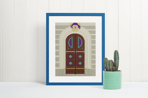 Gothic Victorian Front Doors Adult Coloring Pages, Puzzles & DIY Wall Art Set - The Bea & Charlie Paper Shop