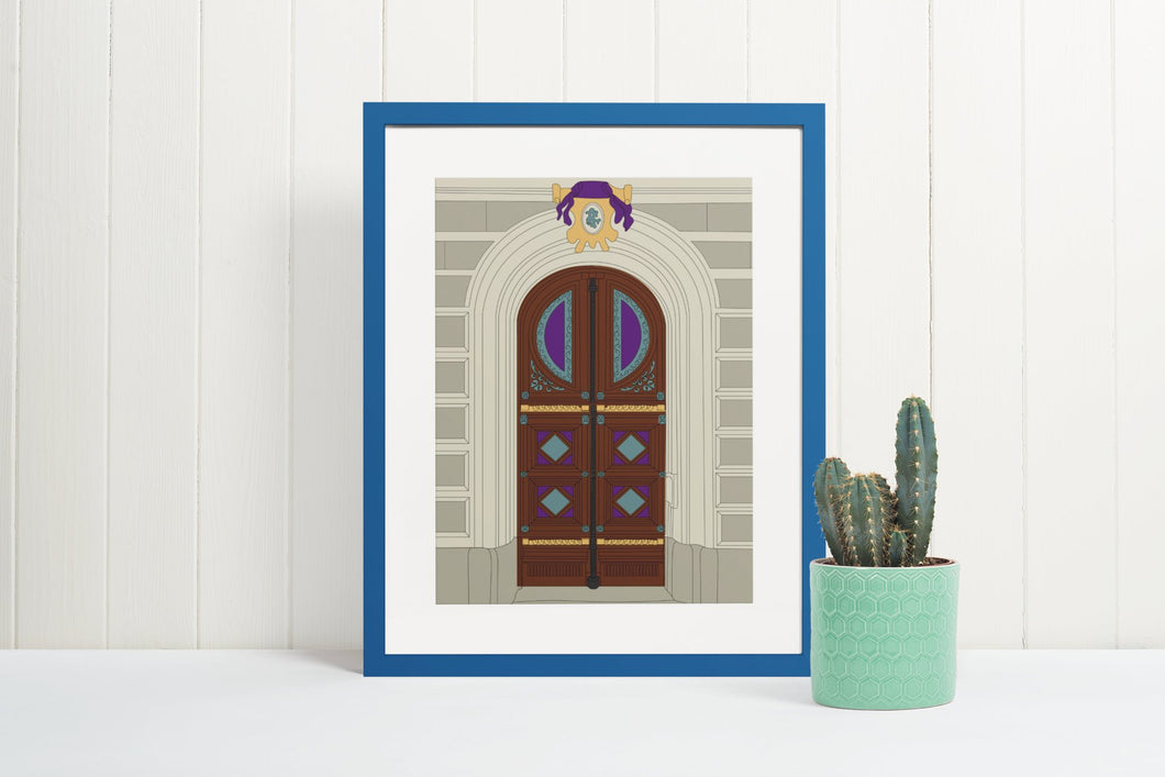 Gothic Victorian Front Doors Adult Coloring Pages, Puzzles & DIY Wall Art Set - The Bea & Charlie Paper Shop